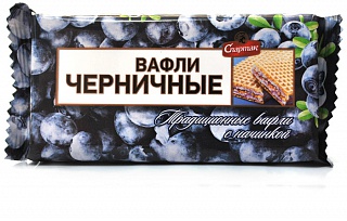 Черничные вафли