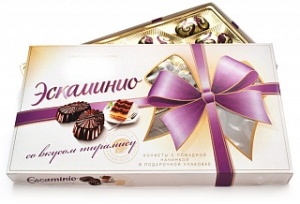 коробка конфет Эскаминио вкус тирамису
